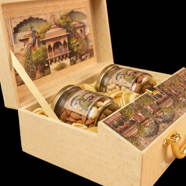 2 Jar Briefcase Peacock