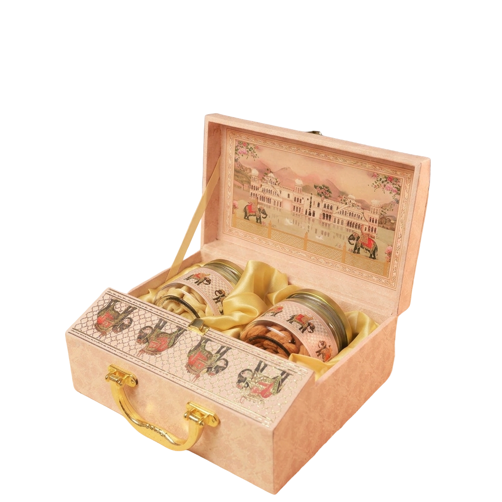 2 Jar Briefcase Gajraj Pair