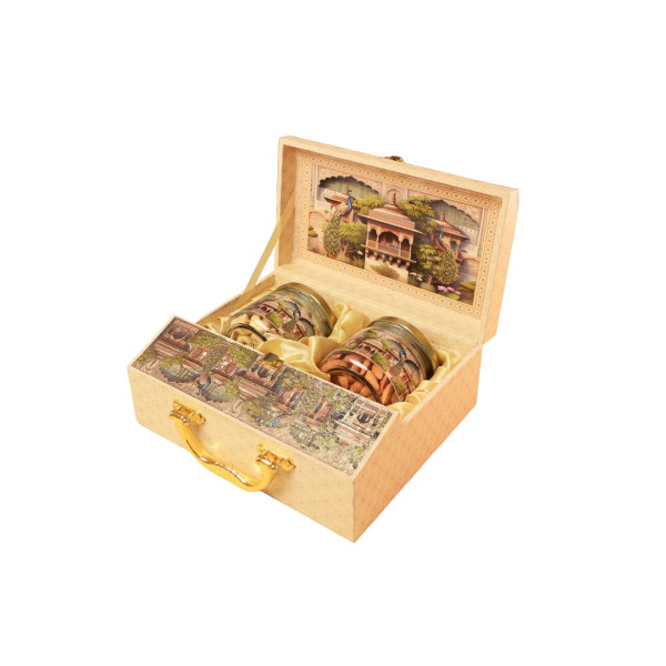 2 Jar Briefcase Peacock