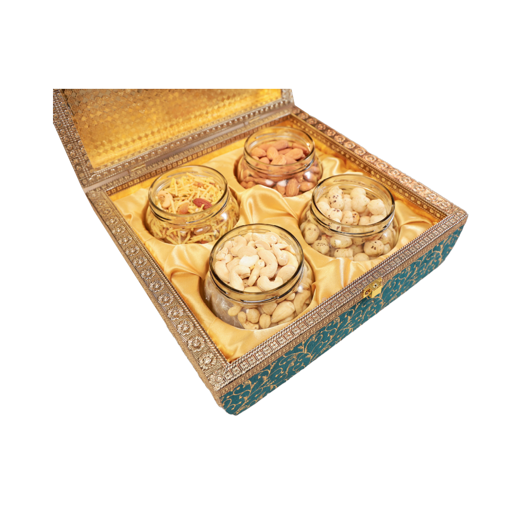 4 Jar box Gajraj Velvet